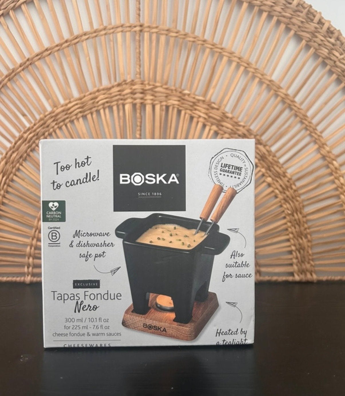 Boska Tapas Fondue Nero - Kaasfondueset voor 225-300 ml, Ophalen of Verzenden, Nieuw