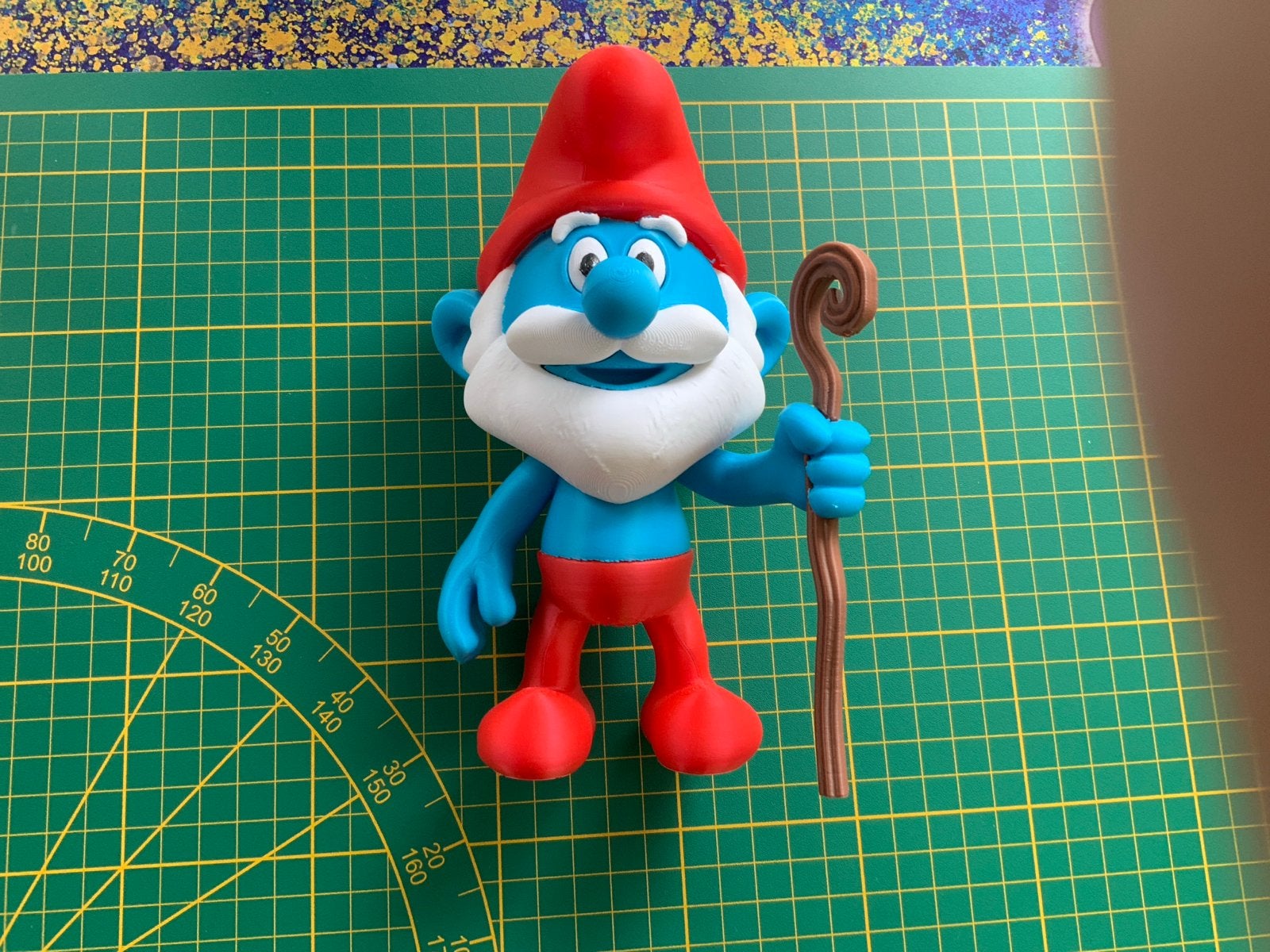 Grote Smurf beeldje - 3D geprint, Ophalen of Verzenden, Zo goed als nieuw