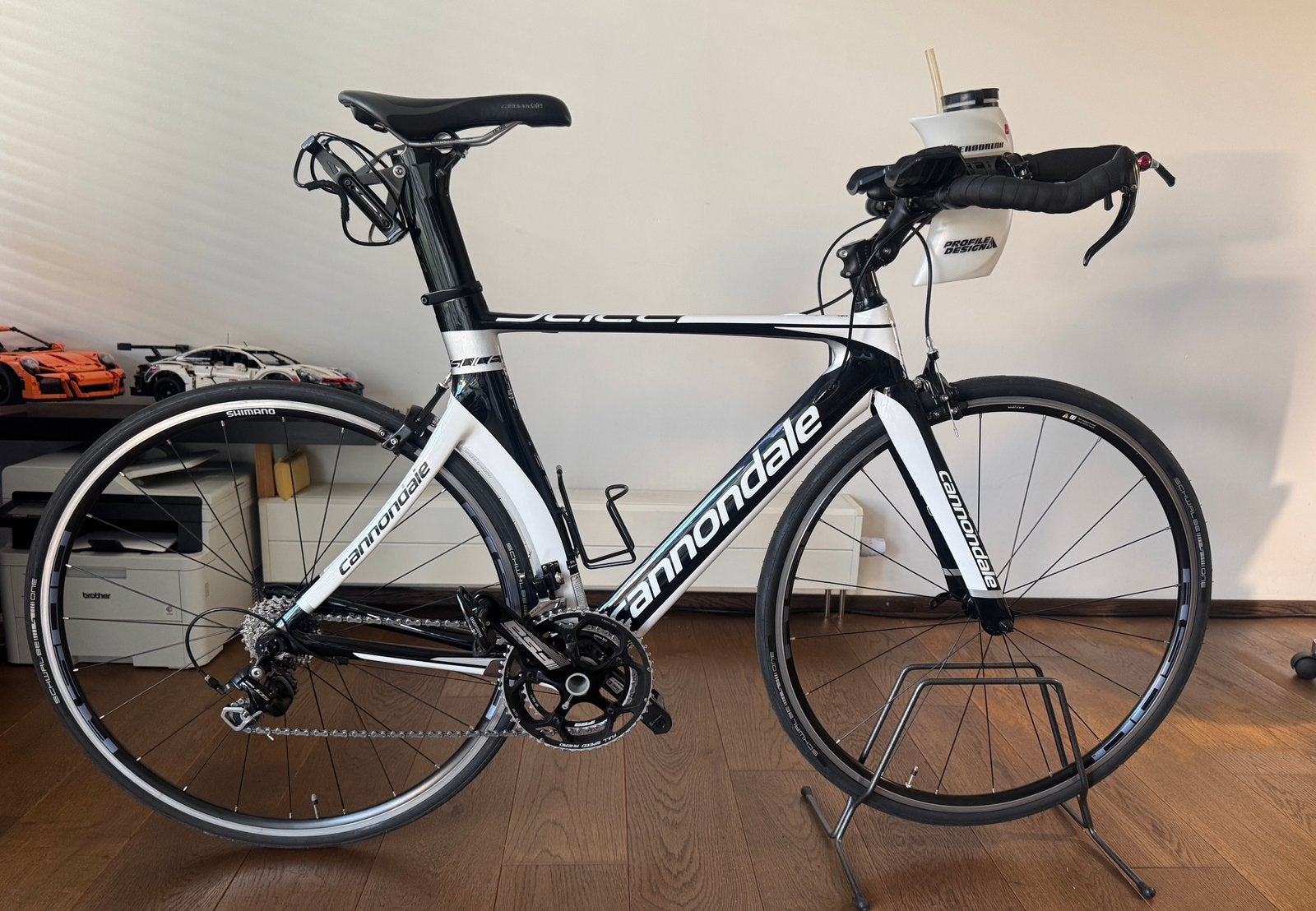 Cannondale Triatlonfiets Stages Powermeter, 28 inch, Gebruikt, Carbon, Velgrem
