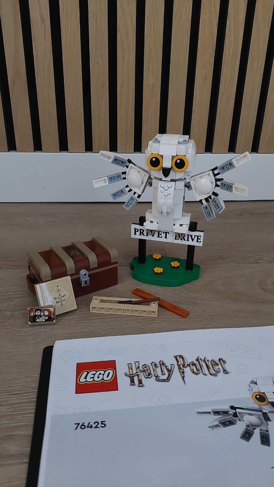 LEGO Harry Potter Hedwig de Uil 76425, Lego, Ophalen of Verzenden, Zo goed als nieuw, Compleet