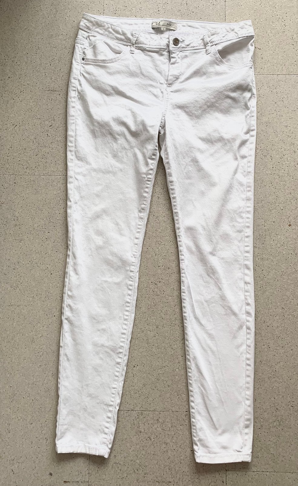 Mooie skinny spijkerbroek, 38, clockhouse, Ophalen of Verzenden, Zo goed als nieuw, Wit, W30 - W32 (confectie 38/40)