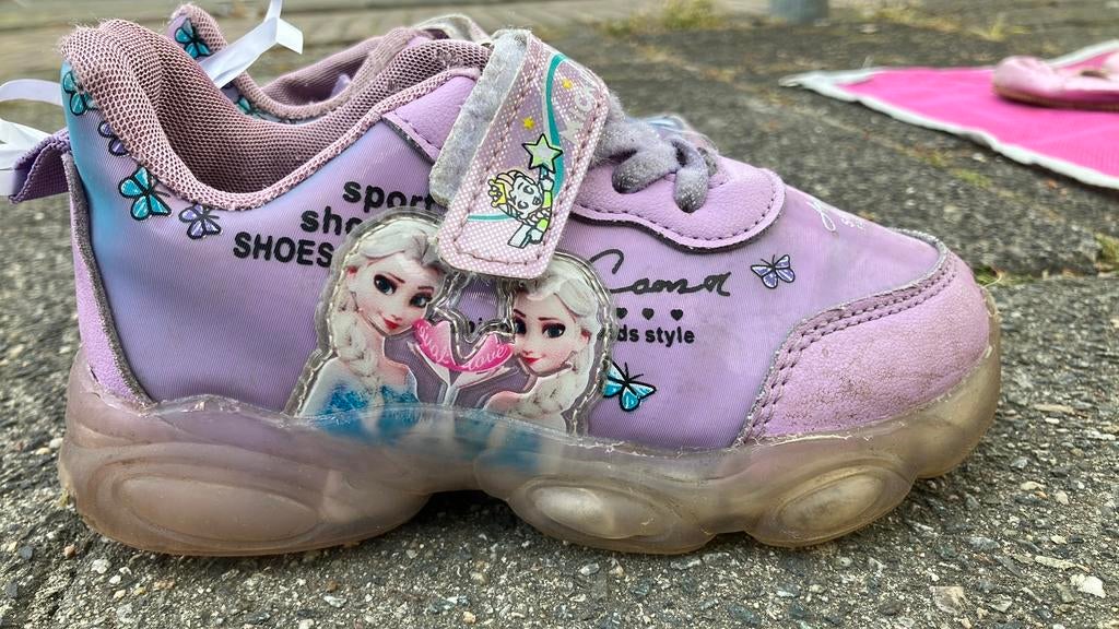 Frozen Anna & Elsa schoenen - maat 28, Ophalen of Verzenden, Zo goed als nieuw, Meisje, Schoenen