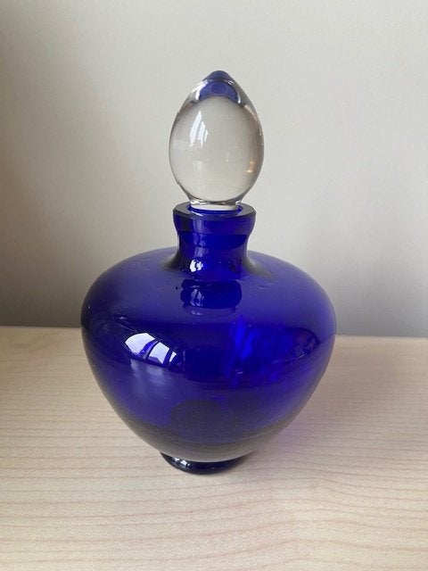 Flesje uit Tsjechië Blauw, Ophalen of Verzenden