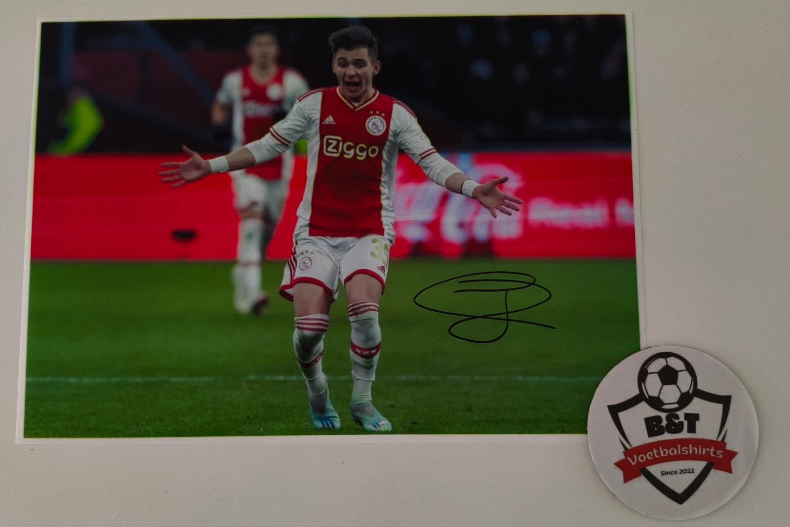 Gesigneerde foto Francisco Conceição Ajax, Verzenden, ., Zo goed als nieuw, .