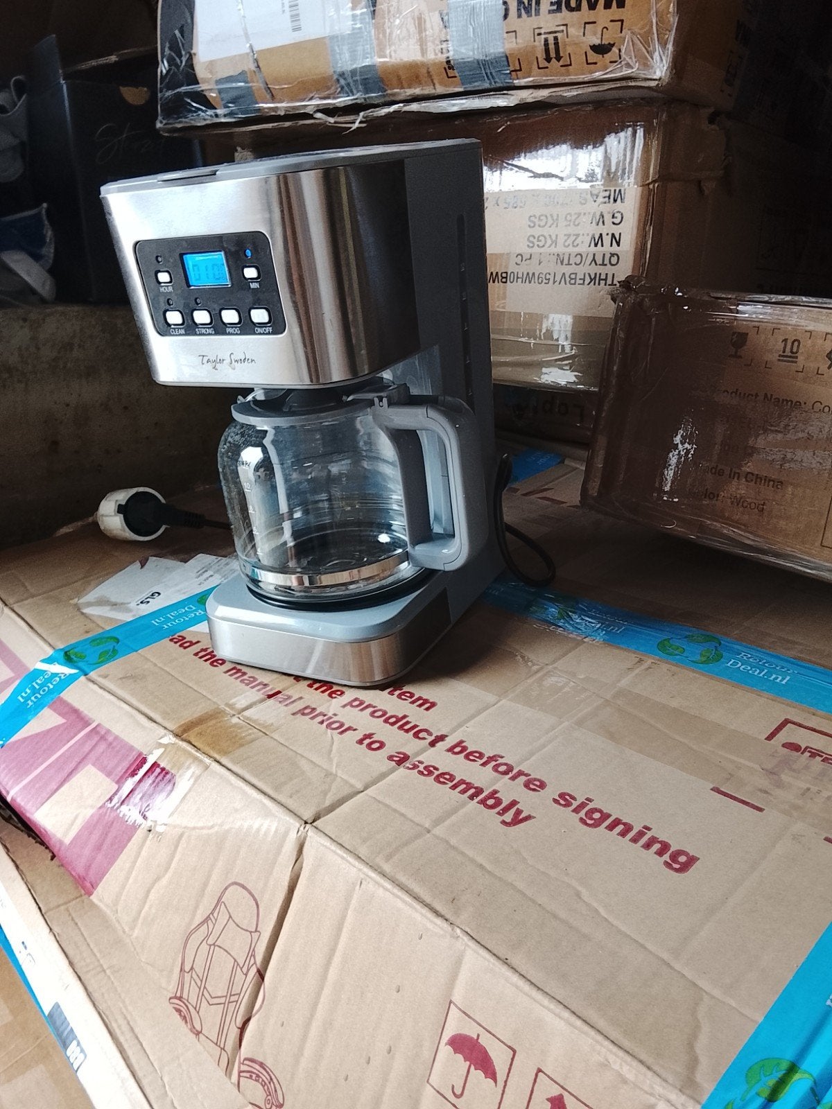 Taylor Swoden Koffiezetapparaat - Zo goed als nieuw, Taylor Swoden, Onbekend, Koffiemachine, Gemalen koffie