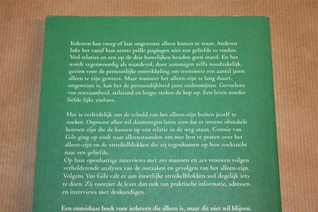 Ongewenst Alleen — Obstakels op Weg naar Liefde, Boeken, Ophalen of Verzenden, Zo goed als nieuw, Overige onderwerpen, Achtergrond en Informatie