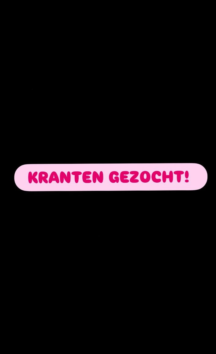 Kranten gezocht!, Ophalen, Gelezen, Krant