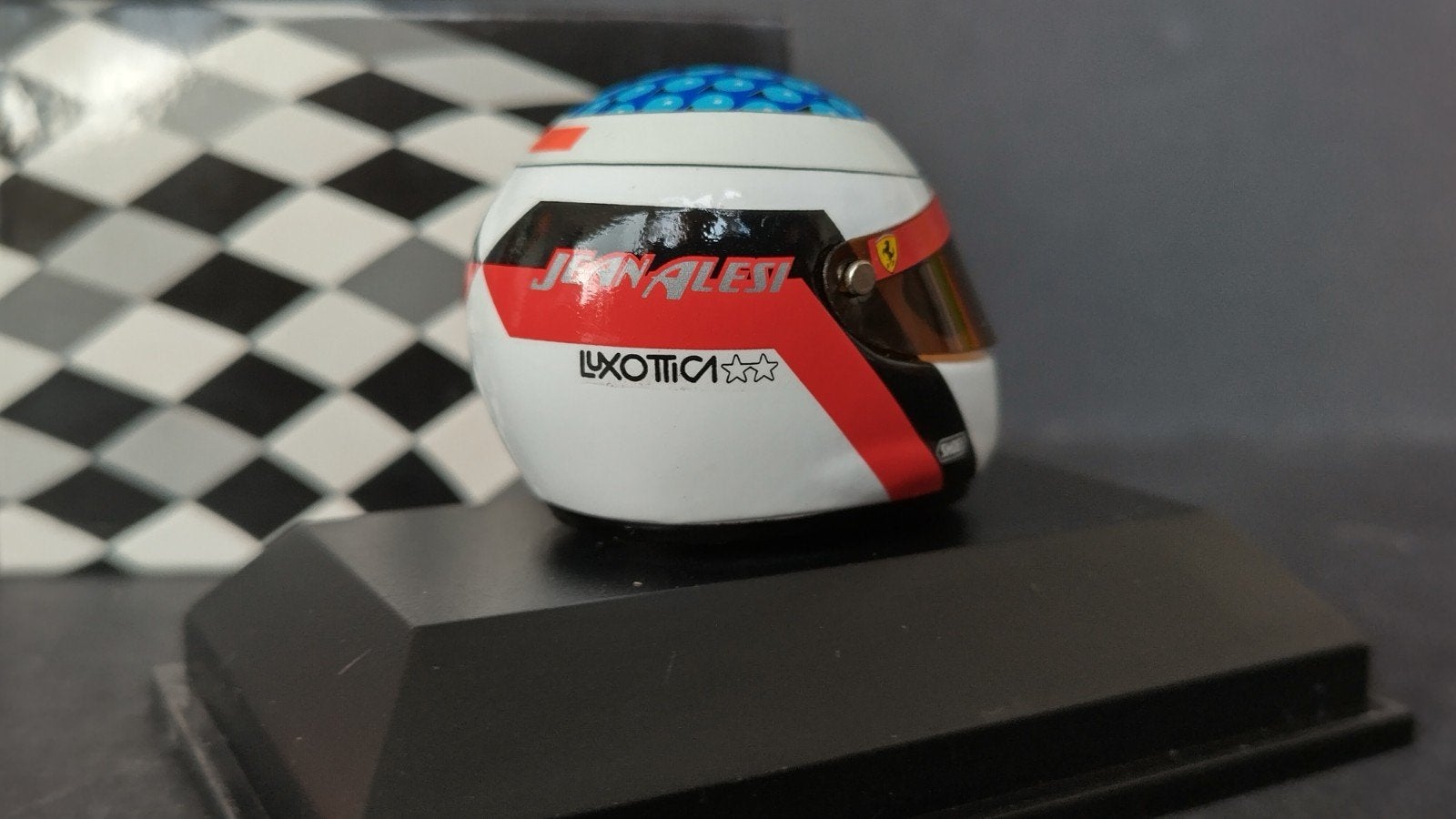 Helm Jean Alesi Ferrari 1;8 Minichamps Pol, Hobby en Vrije tijd, Modelauto's | 1:5 tot 1:12, Auto, Verzenden, ., Nieuw