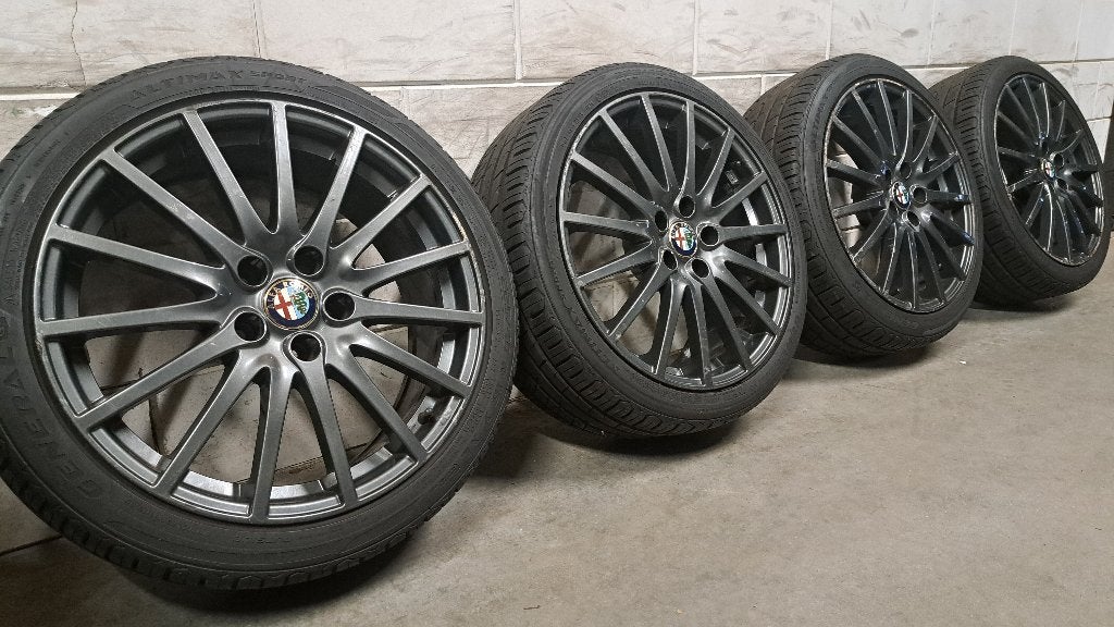 Lichtmetalen velgen Alfa Guiletta 159 Brera Croma 225/40/18, 18 inch, Gebruikt, Banden en Velgen, Ophalen of Verzenden