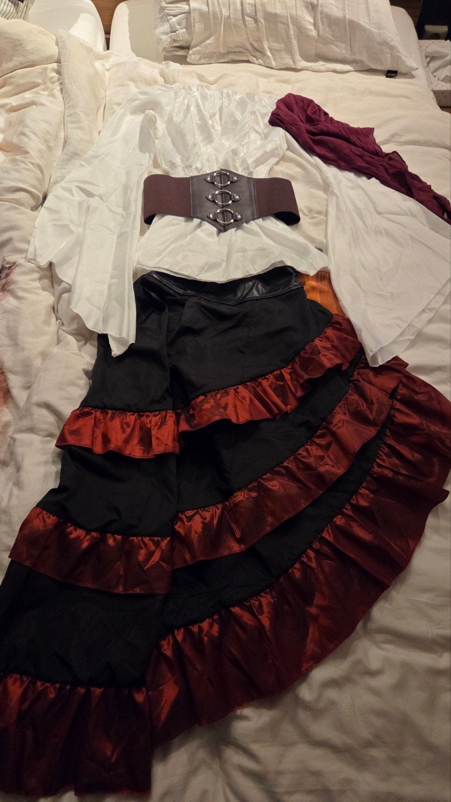 Piratenkostuum dames - Complete set voor carnaval/themafeest, Ophalen of Verzenden, Kleding, Maat 36 (S), Overige thema's