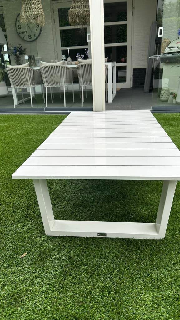 Life aluminium salontafel perfecte staat, Tuin en Terras, Ophalen of Verzenden, Zo goed als nieuw, Rechthoekig, Aluminium