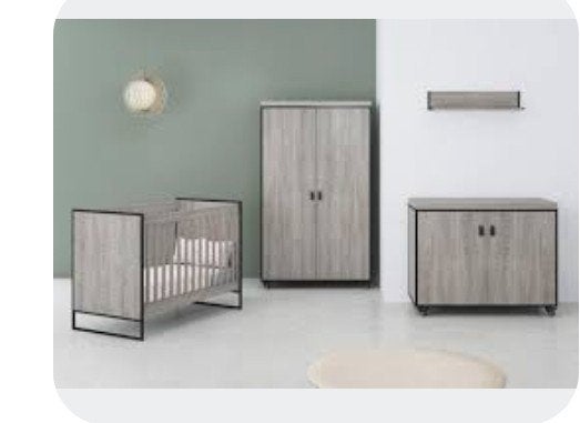 Cabino Babykamer Dakota - Industrieel & Compleet, Ophalen of Verzenden, Zo goed als nieuw, Jongetje of Meisje