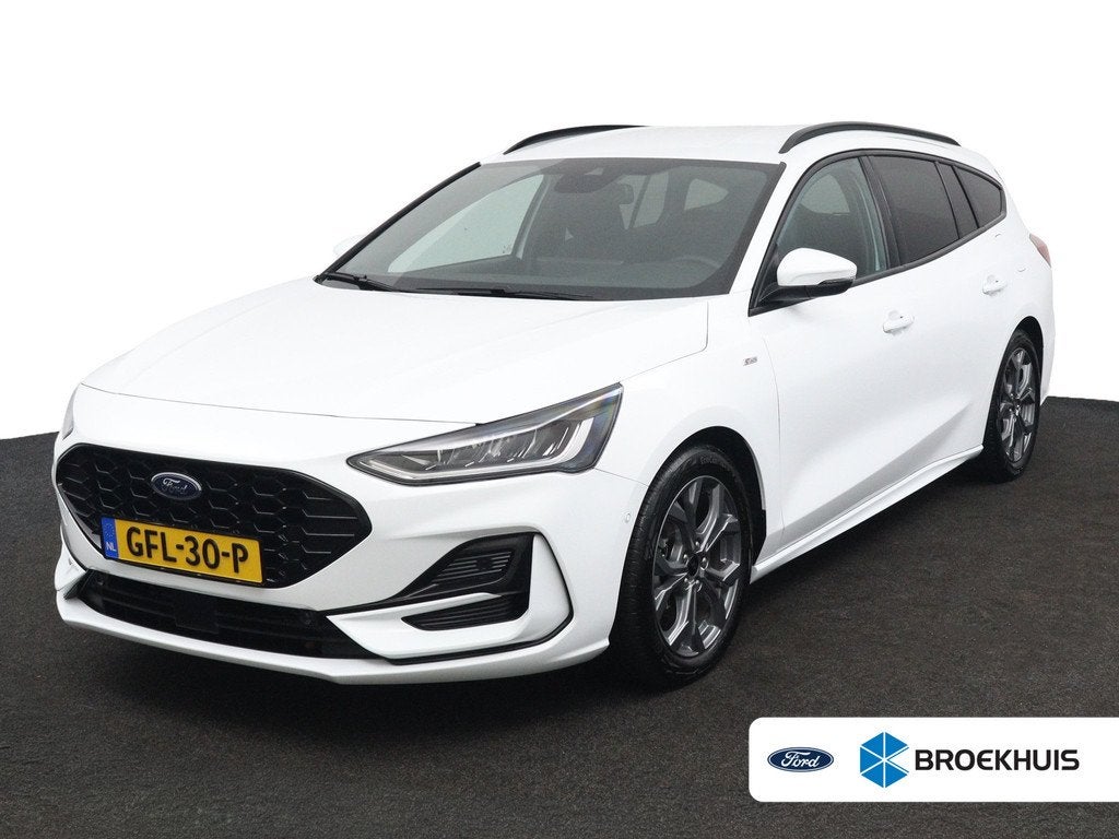 Ford Focus Wagon 1.0 EcoBoost Hybrid ST Line Automaat 155pk, 12 maanden, Gebruikt, Euro 6, Wit