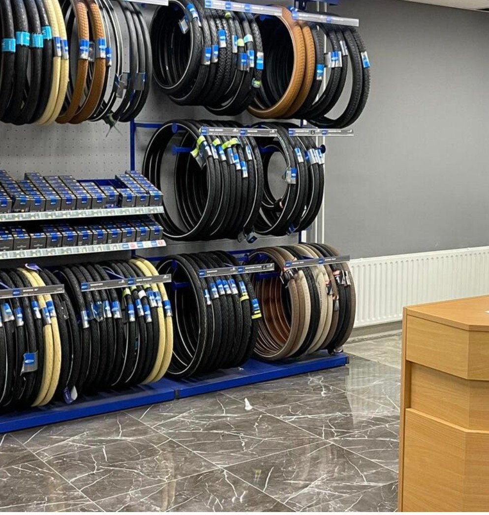 Schwalbe fietsenbanden stelling 2/5 tot 3 meter compleet, Ophalen of Verzenden, Zo goed als nieuw