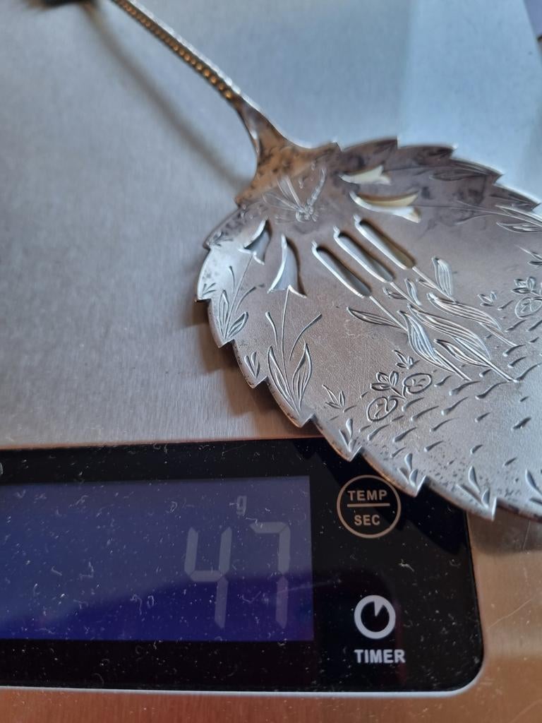 Antieke zilveren taartschep  Jugendstil Schoonhoven  1924, Antiek en Kunst, Ophalen of Verzenden