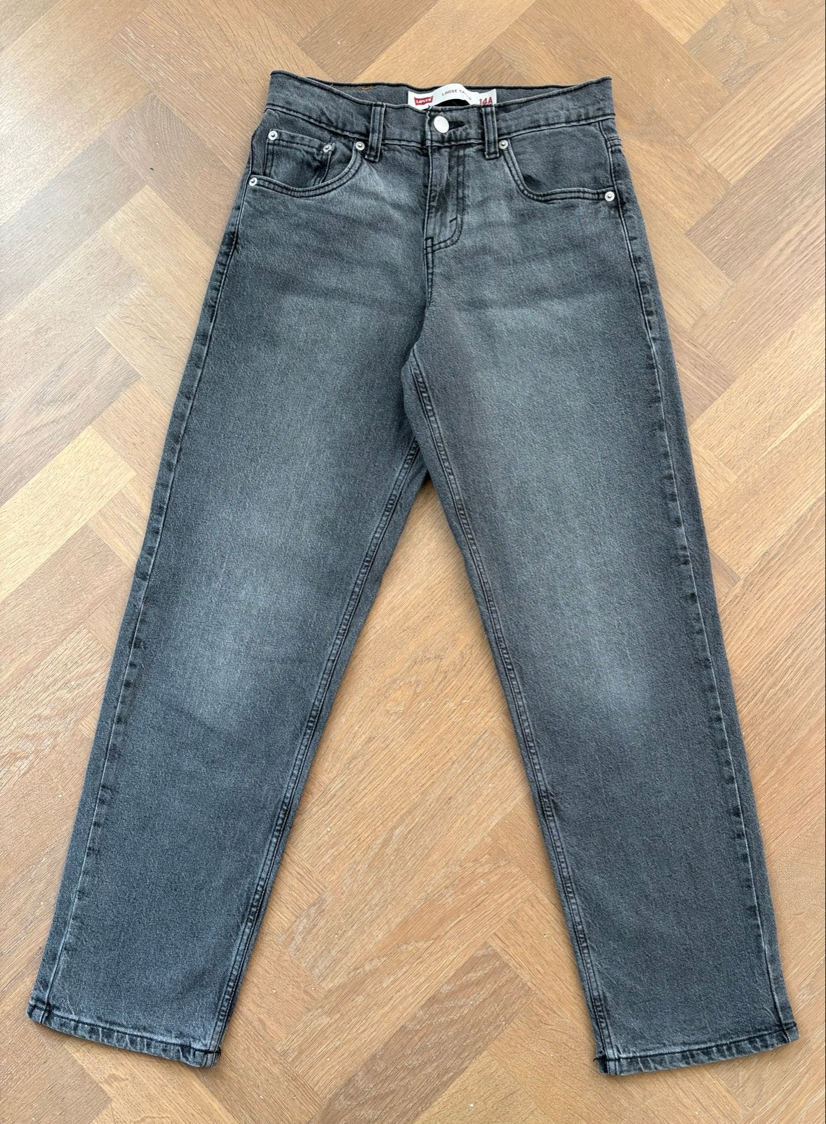 Levi's Loose Taper Grijze Spijkerbroek Jongens Maat 158, Kinderen en Baby's, Ophalen of Verzenden, Zo goed als nieuw, Jongen, Broek