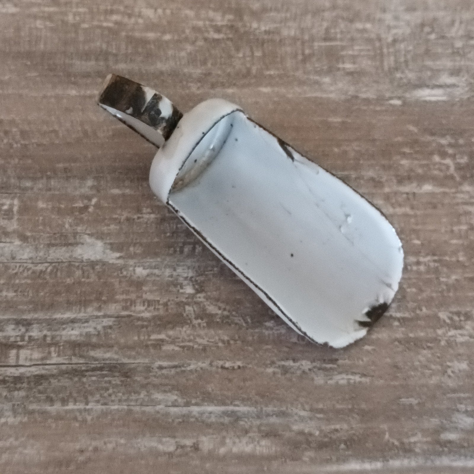 Oud witte emaille gruttersschepje, Ophalen of Verzenden