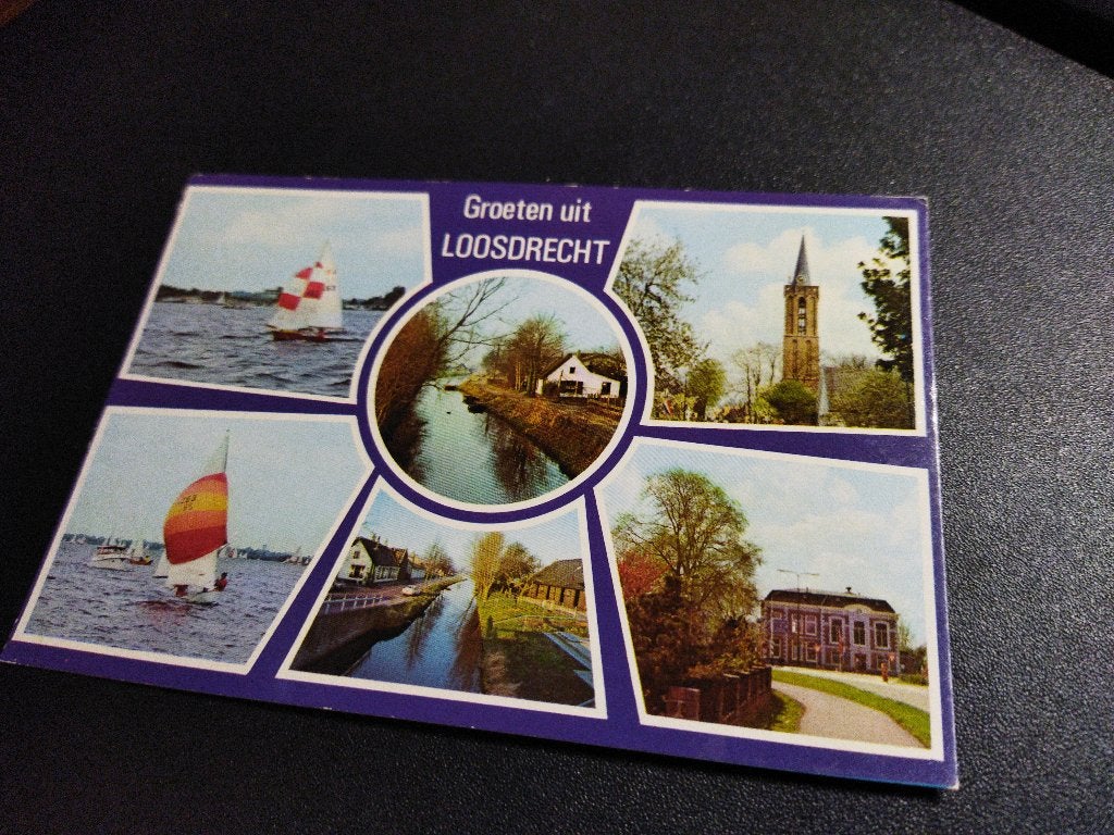Ansichtkaart groeten uit Loosdrecht, Ophalen of Verzenden, 1960 tot 1980, Gelopen, Noord-Holland