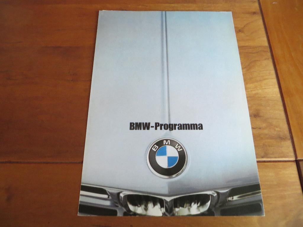 Folder BMW programma 74 BMW 2500-3.0 CSL, 520/525 2002 turbo, Ophalen of Verzenden, Zo goed als nieuw, BMW, BMW