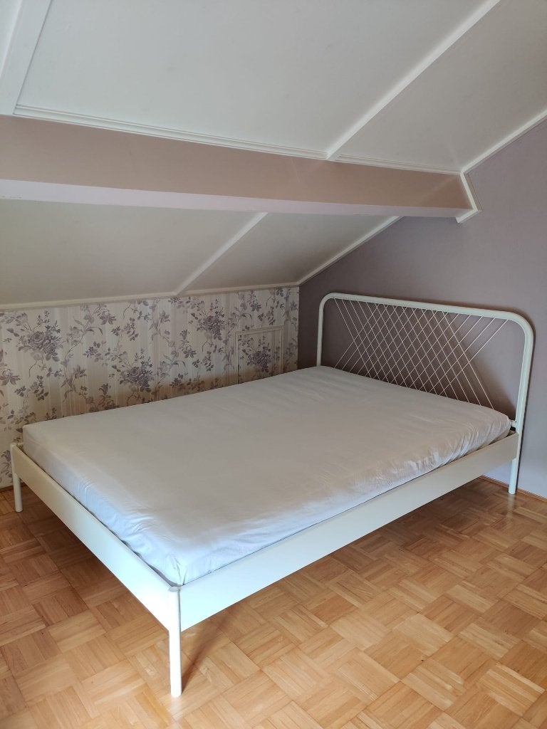 IKEA tweepersoonsbed zgan, Ophalen, Wit, Tweepersoons, 140 cm