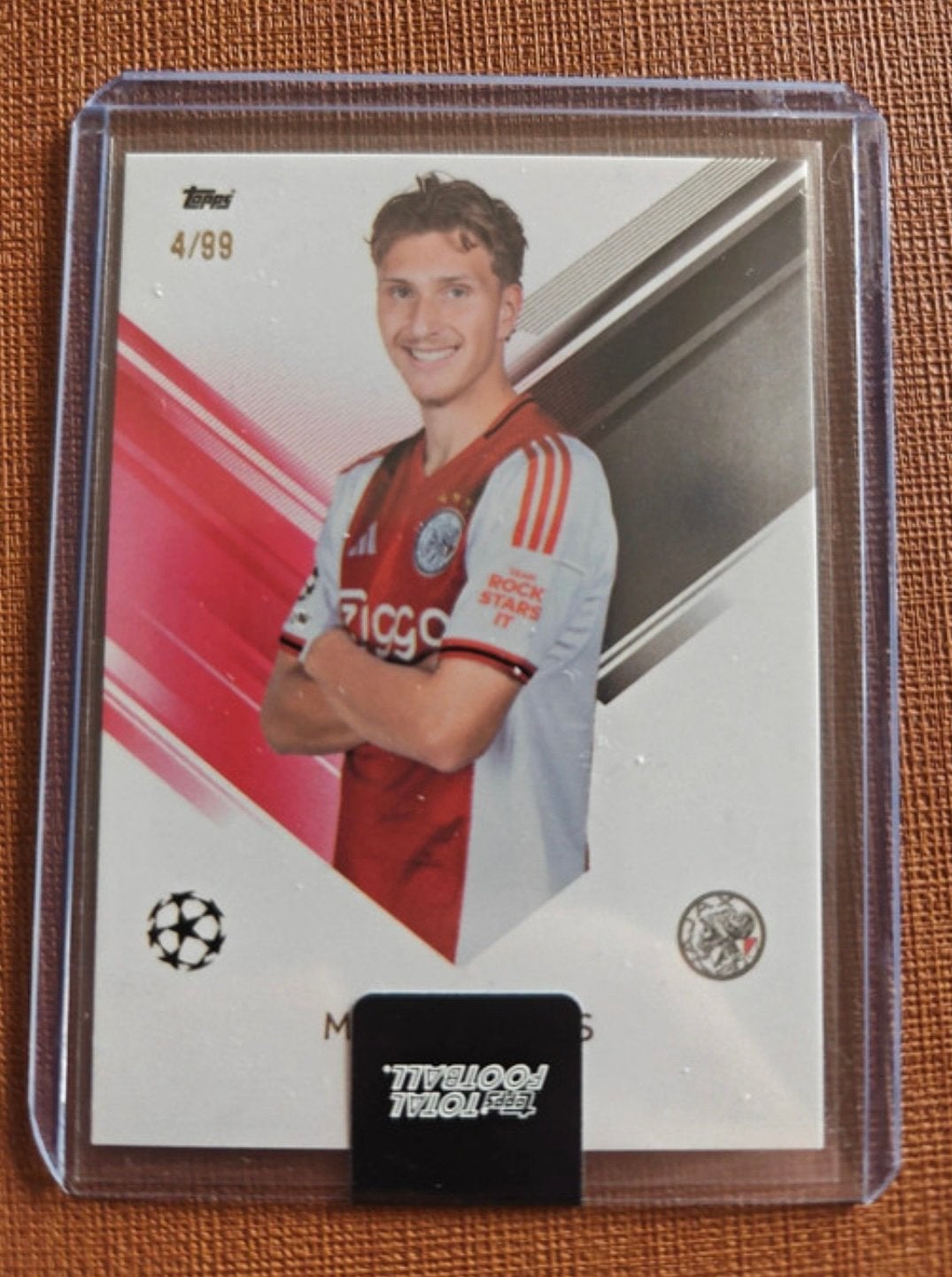 Mika Godts /99 Ajax Rookie Topps Total Football, Ophalen of Verzenden, Zo goed als nieuw, Plaatje