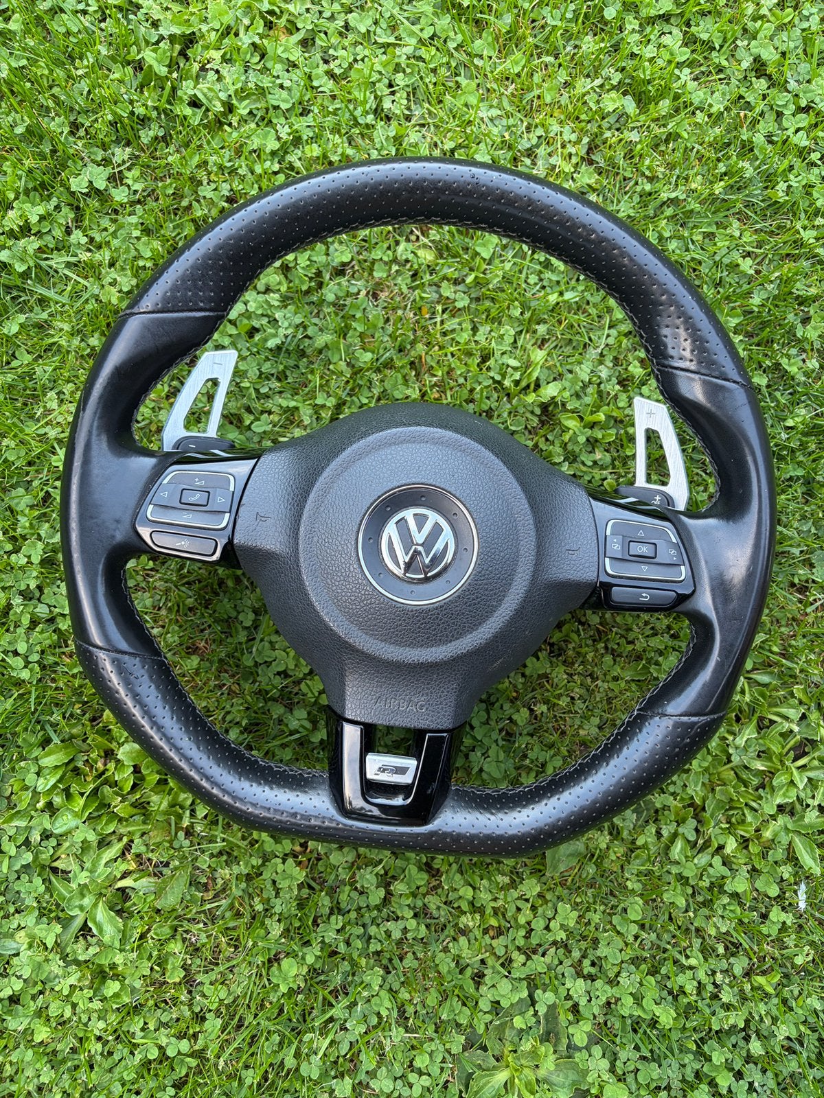 VW R Stuur met Flippers - Sportief en Functioneel, Ophalen of Verzenden, Gebruikt, Volkswagen