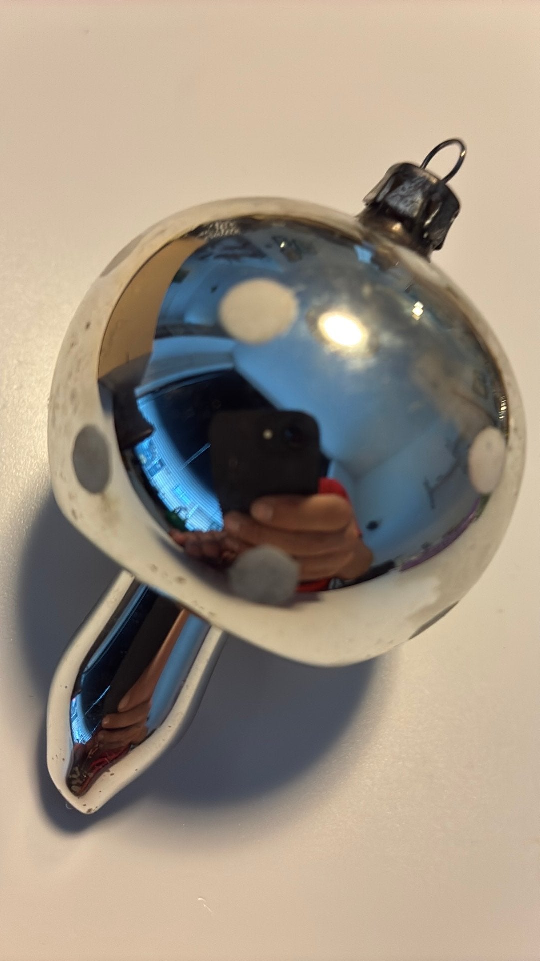 Vintage antieke kerstbal, paddenstoel, Ophalen of Verzenden, Zo goed als nieuw