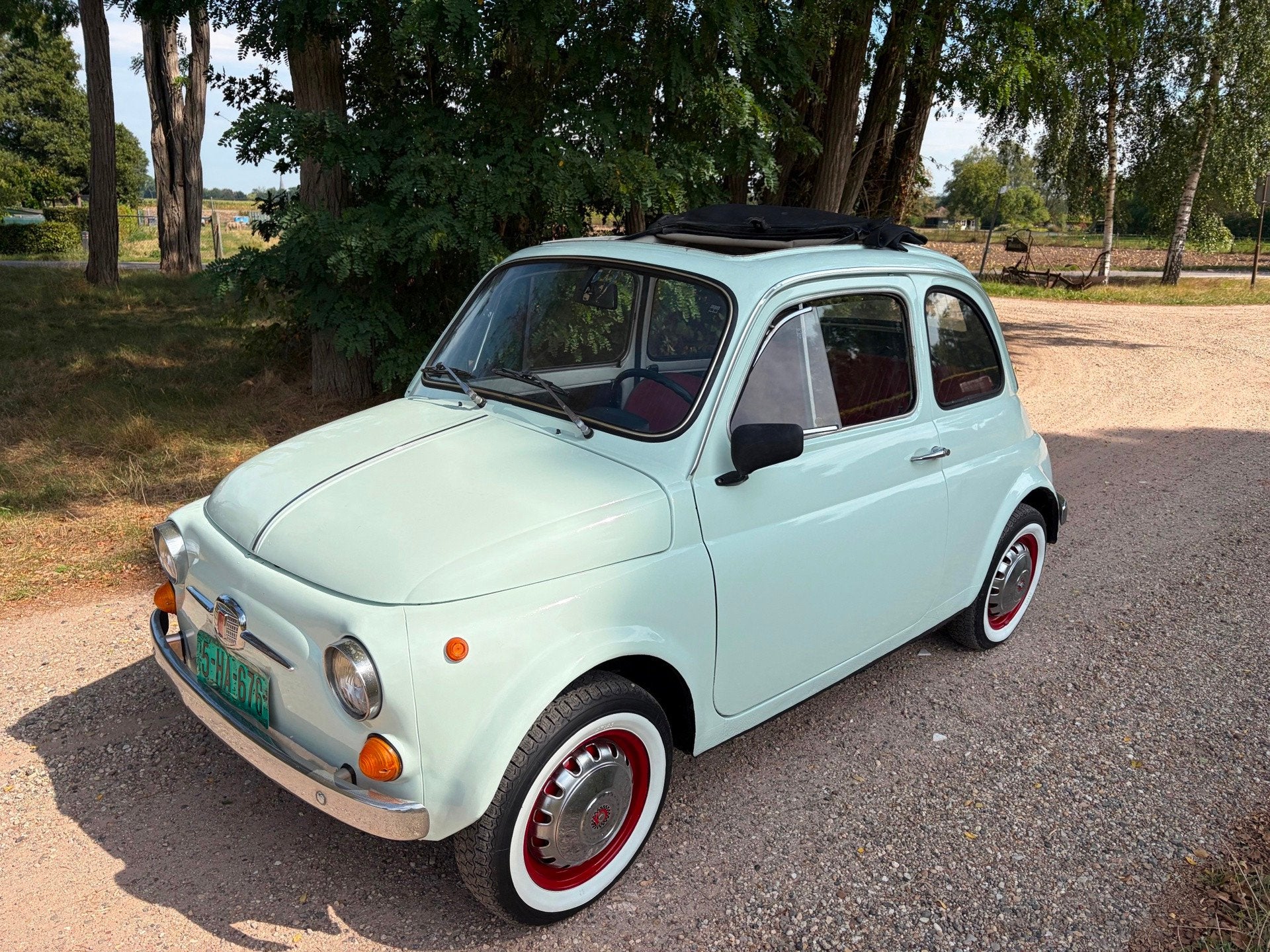 Fiat 500 Lusso, Auto's, Gebruikt, Wit, Origineel Nederlands, Bedrijf
