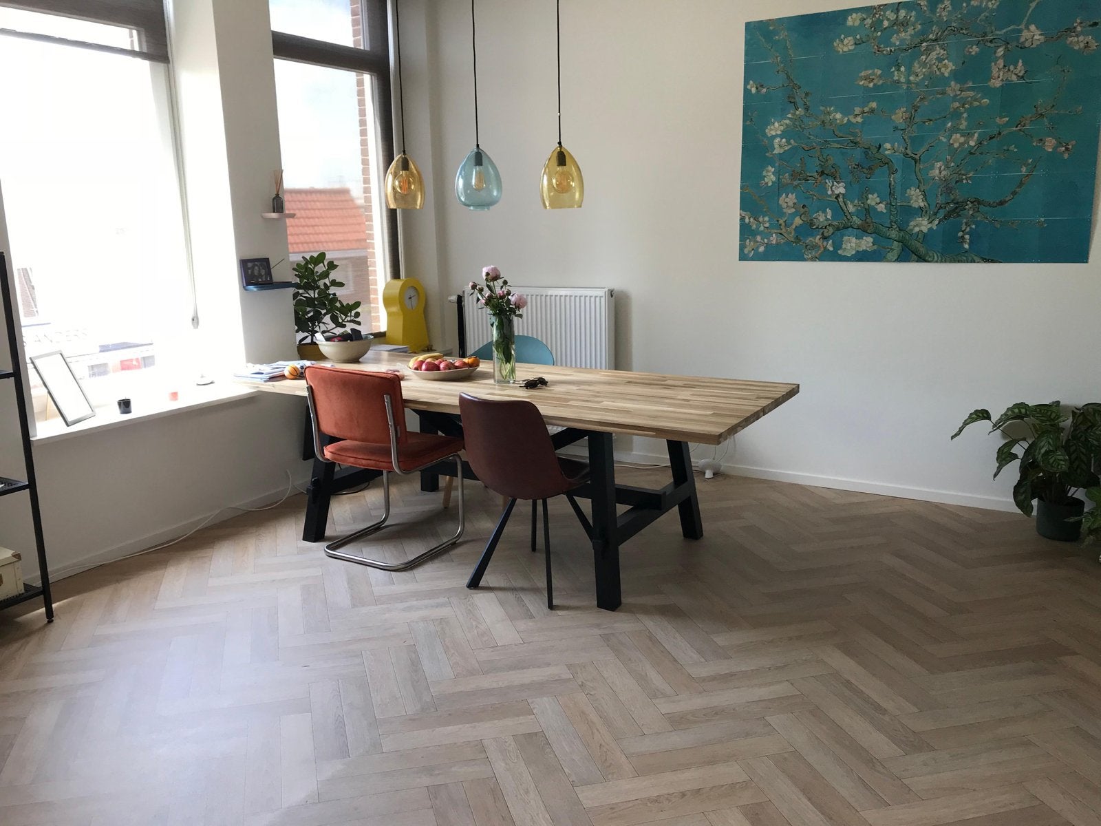 Ixxi Wanddecoratie 'Amandelbloesem' van Gogh Stijl, Gebruikt, Hout, Meerkleurig, Klassiek