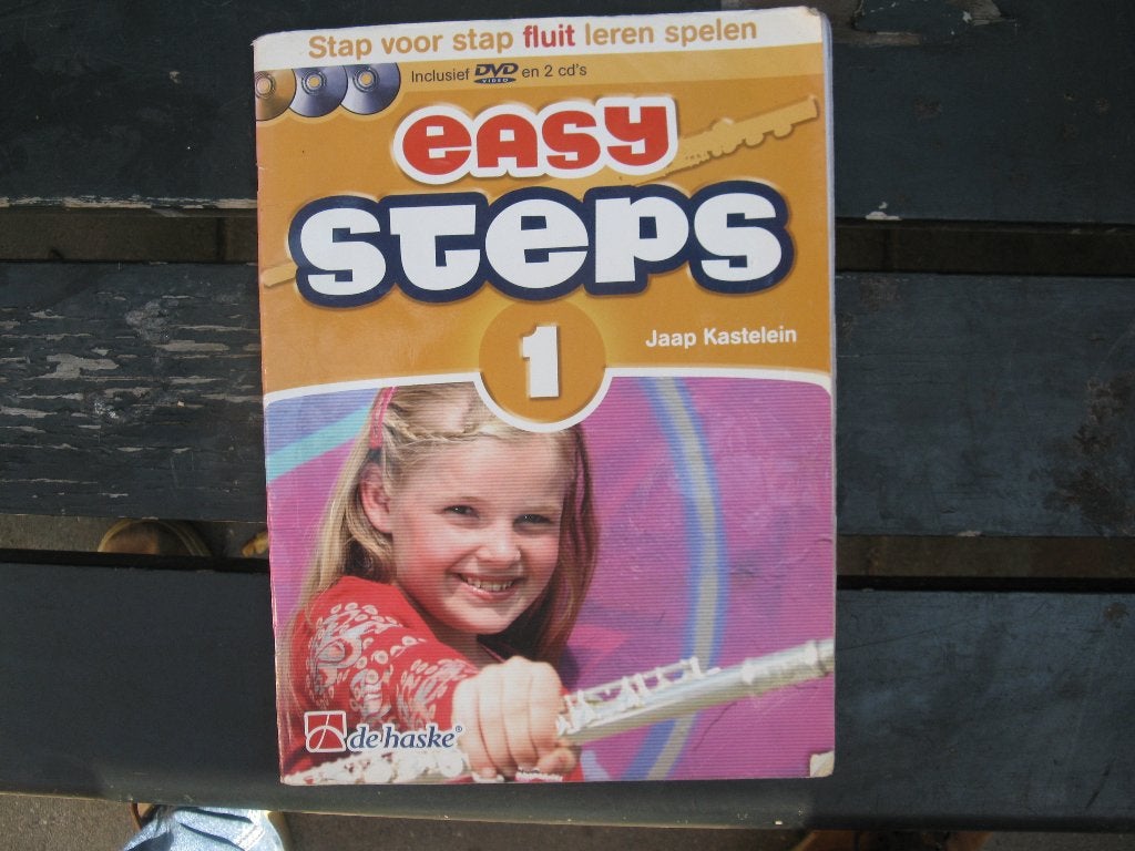 Bladmuziek les dwarsfluit easy steps deel 1, Ophalen of Verzenden, Gebruikt, Les of Cursus, Overige genres