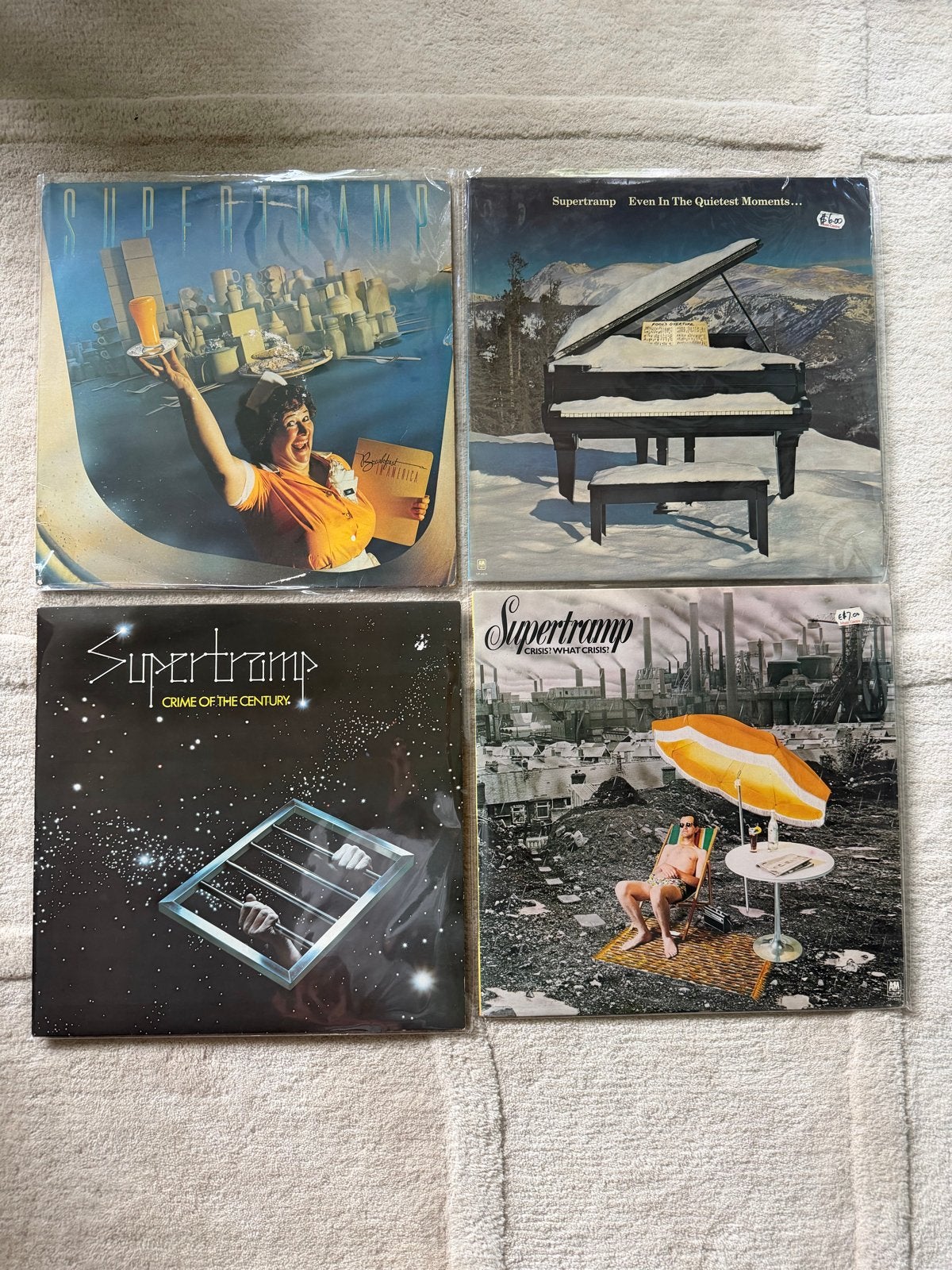 Supertramp LP's: Breakfast in America, Crime of the Century, Cd's en Dvd's, Vinyl | Pop, LP, Rock, Gebruikt, Originele persing