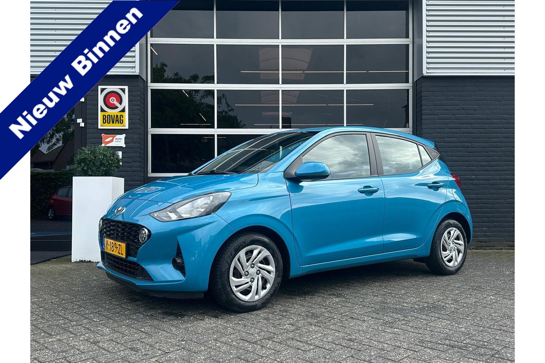 Hyundai i10 1.0 Comfort Smart, Airco, Bluetooth, Carplay, Ca, Voorwielaandrijving, Stof, Gebruikt, Blauw