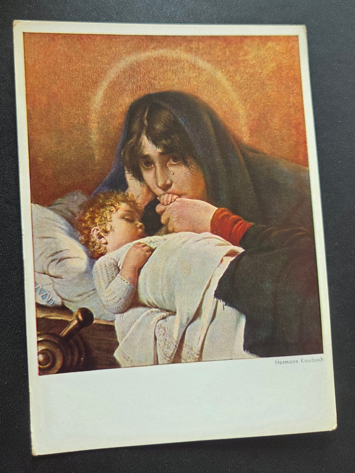 Hermann Kaulbach - Mater Dolorosa - Grief - Ansichtkaart, Verzenden, Ongelopen, Overige thema's