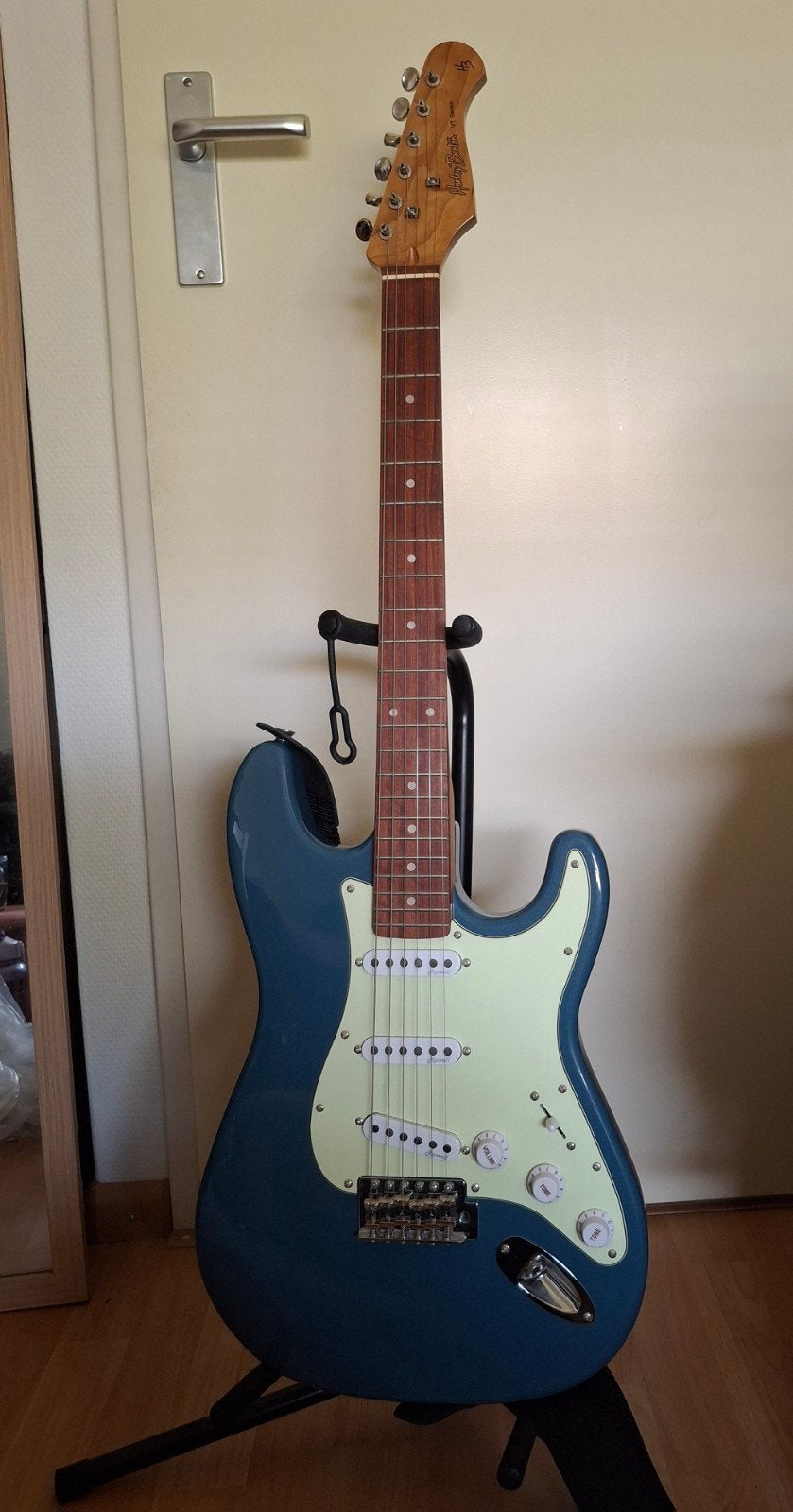 Harley Benton ST-62CC Lake Placid Blue, Muziek en Instrumenten, Ophalen, Zo goed als nieuw, Solid body, Overige merken