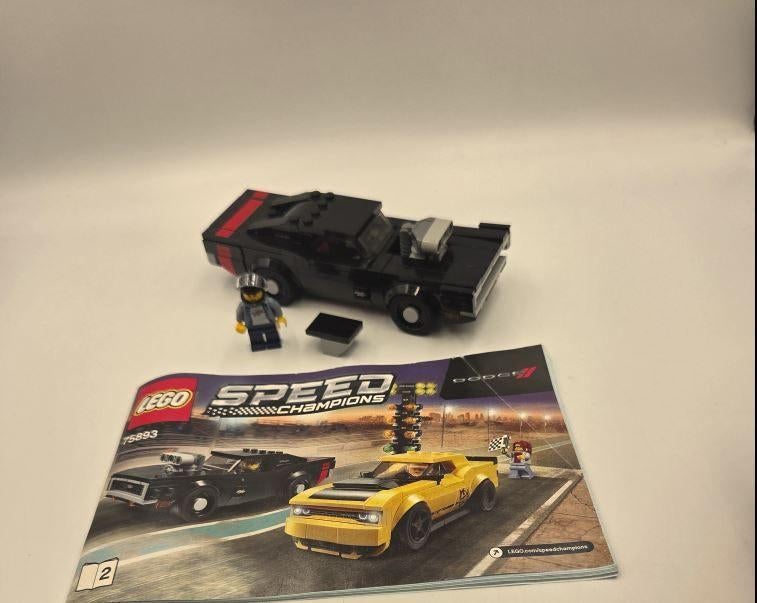 Lego Speed Champions 75893 1970 Dodge Charger R/T, Kinderen en Baby's, Speelgoed | Duplo en Lego, Ophalen of Verzenden, Zo goed als nieuw