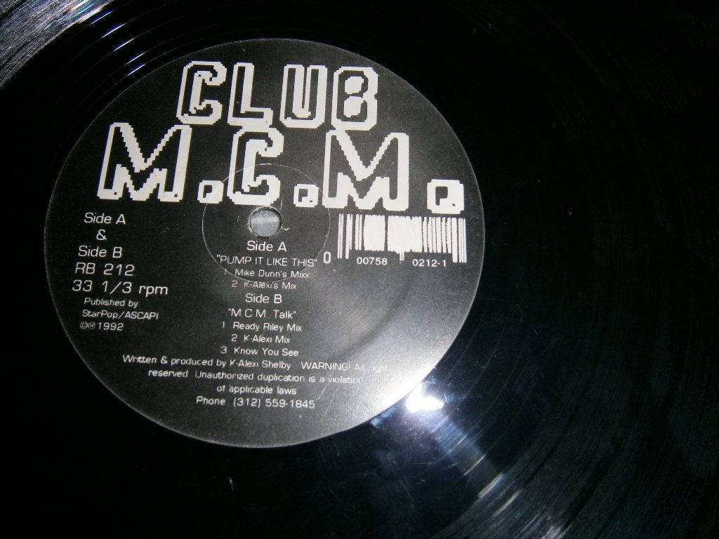 Club M.C.M. – Pump It Like This. 1992 US Oldskool, Hip House, Ophalen, Gebruikt, House, Import