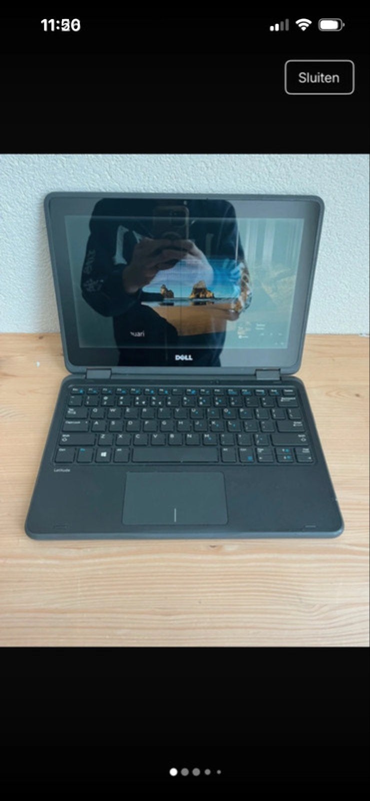 Dell Latitude 3189 - Scherm defect, inclusief hoes en lader, Computers en Software, Windows Laptops, Niet werkend, 10 inch of minder