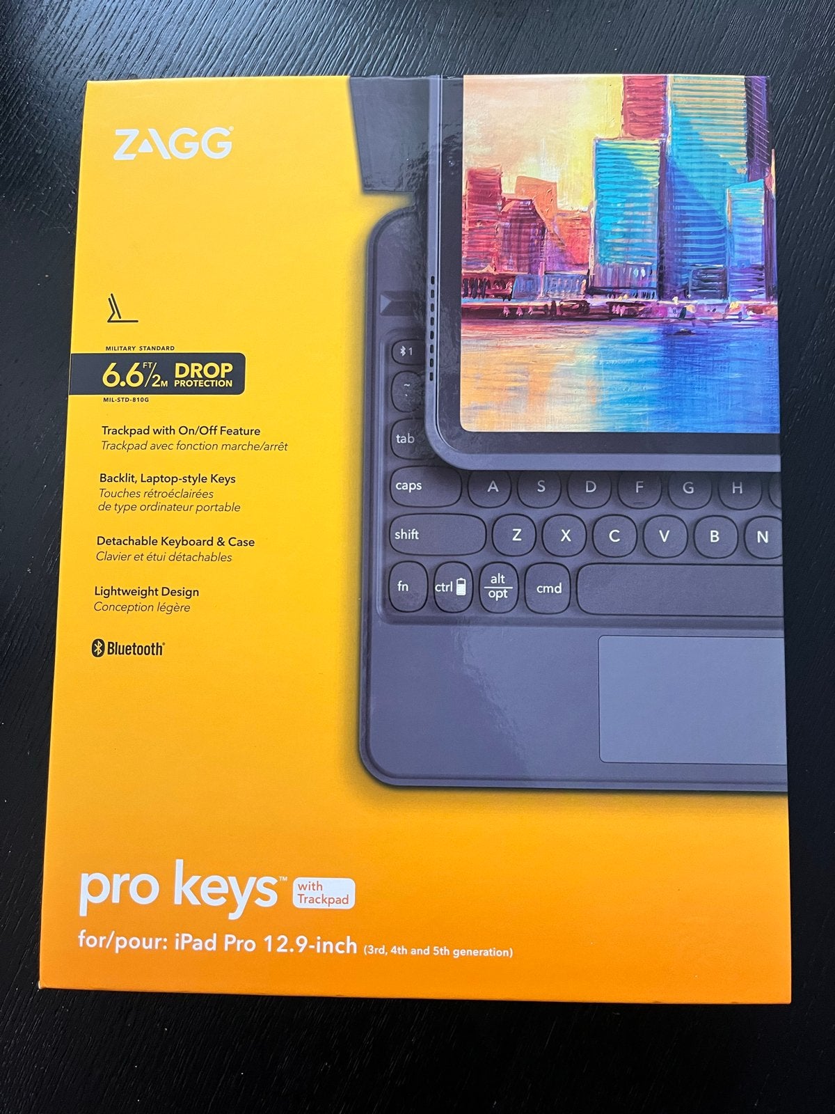 ZAGG Pro Keys Toetsenbord & Trackpad voor iPad Pro 12.9 (Nie, Ophalen of Verzenden, Draadloos, Nieuw