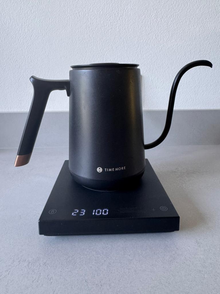 Timemore Fish Smart Kettle 600ml — kalkvrij, als nieuw, 1 tot 2 liter, Ophalen of Verzenden, Zo goed als nieuw