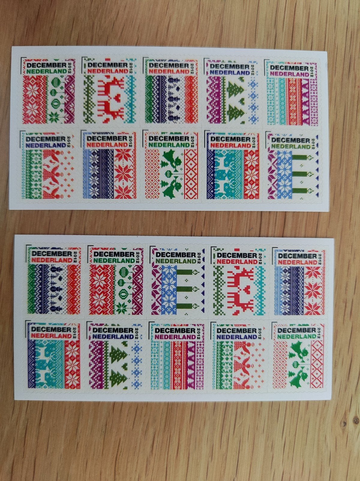 Decemberzegels Nederland 2012 postnl en oad postfris, Ophalen of Verzenden, Na 1940, Postfris