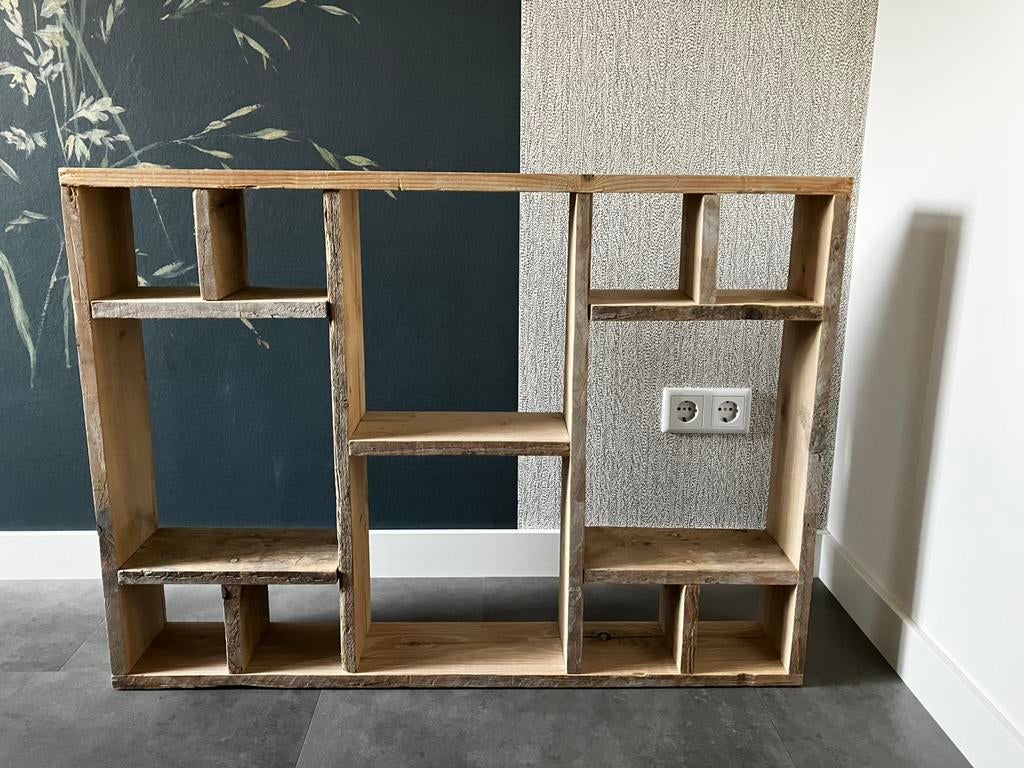 Steigerhouten Letterbak/letterkast/vakkenkast. Handgemaakt!, Huis en Inrichting, Ophalen, Hout, Zo goed als nieuw, Bruin