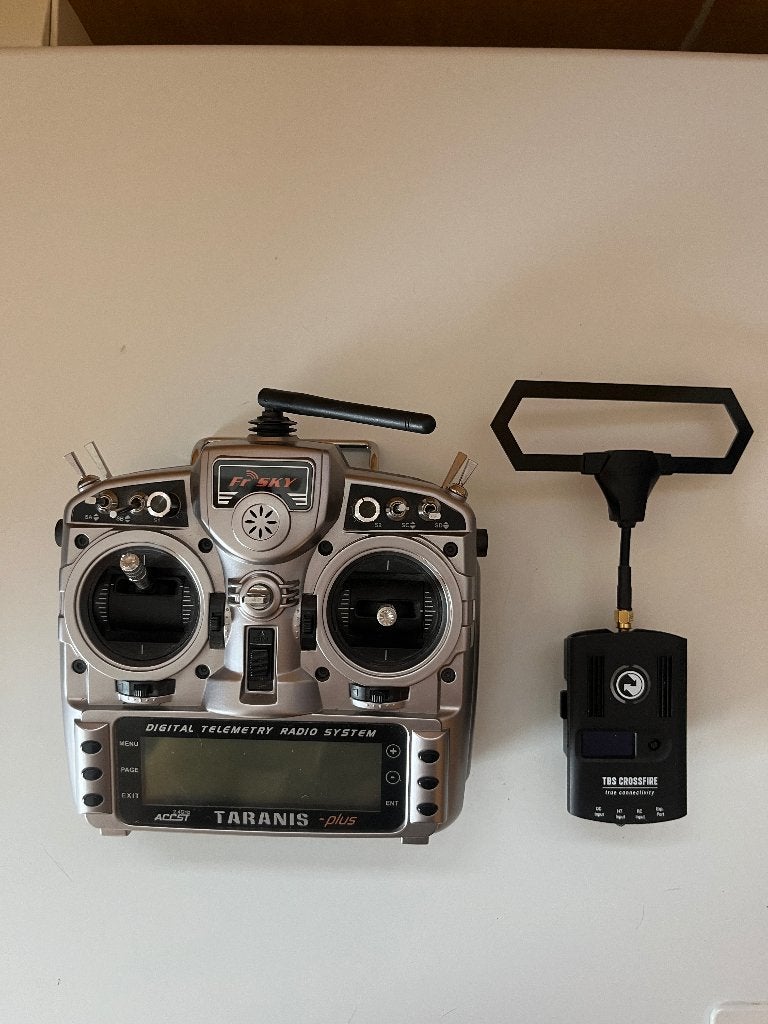 FrSky Taranis X9 Plus met TBS Crossfire module, Ophalen of Verzenden, Gebruikt