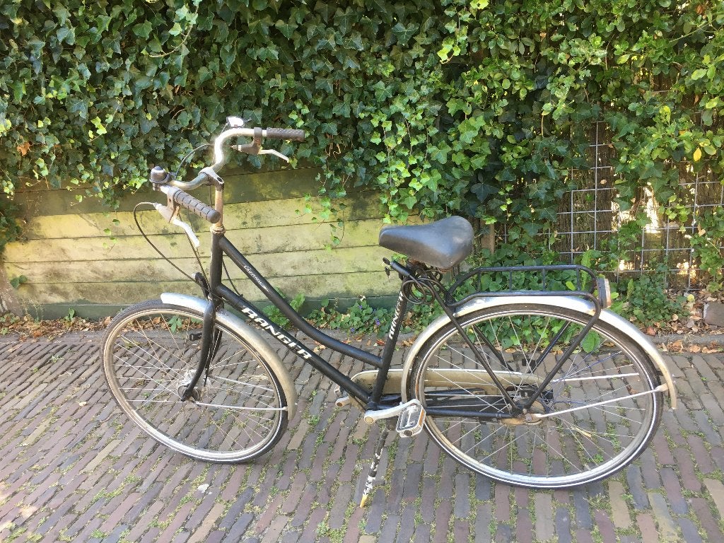 Dames fiets 28 inch, slot, verlichting, frame 50cm, versnell, Gebruikt, 47 tot 50 cm, Versnellingen, Trommelrem