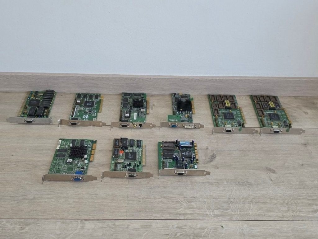 Partij Vintage Videokaarten ISA PCI AGPATI S3 Matrox TNT2, Ophalen of Verzenden, Gebruikt, VGA