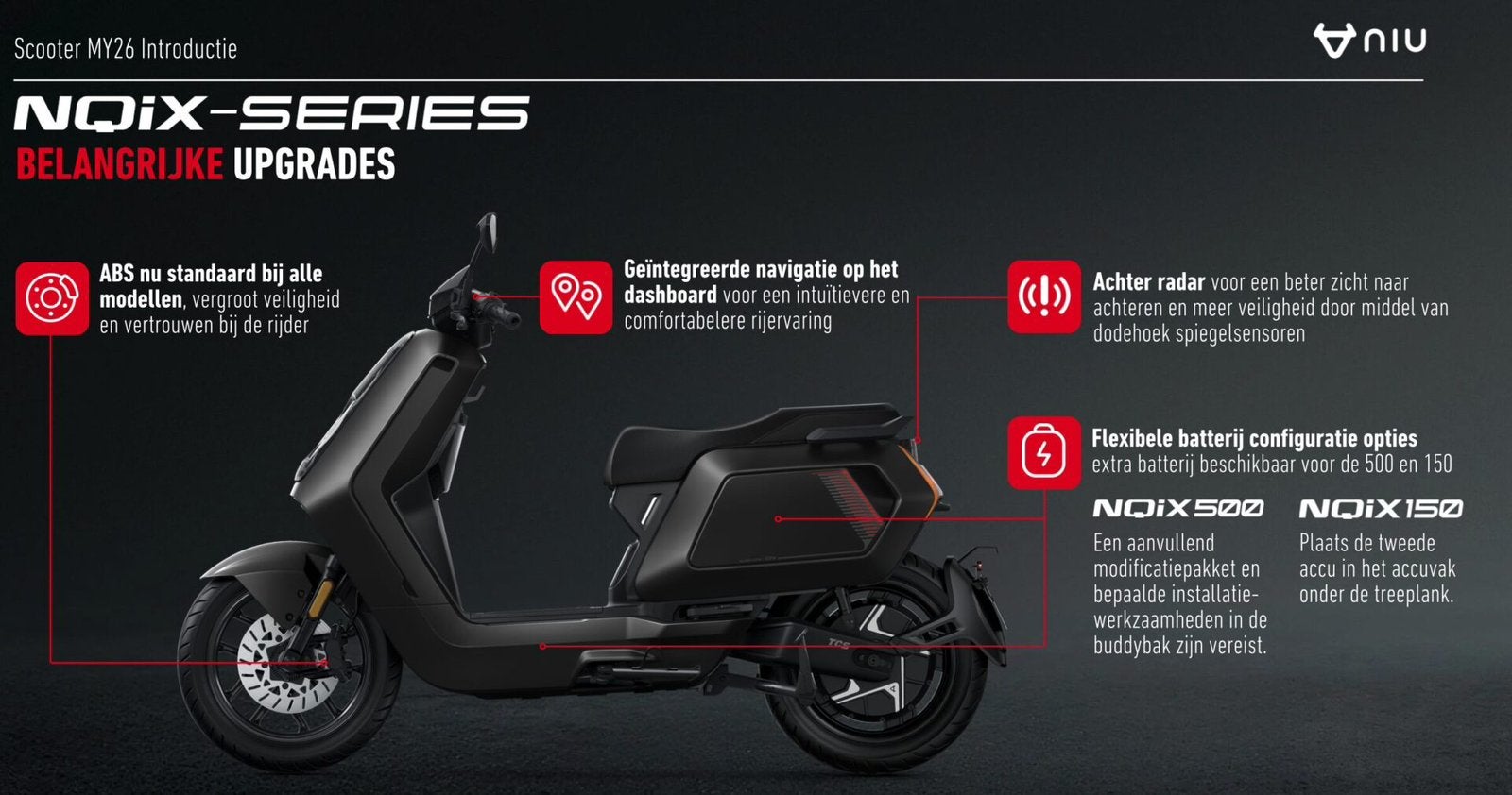 NIU Elektrische Scooter | NIEUW  | Direct Leverbaar | Dealer, Elektrisch, Nieuw, Ophalen of Verzenden