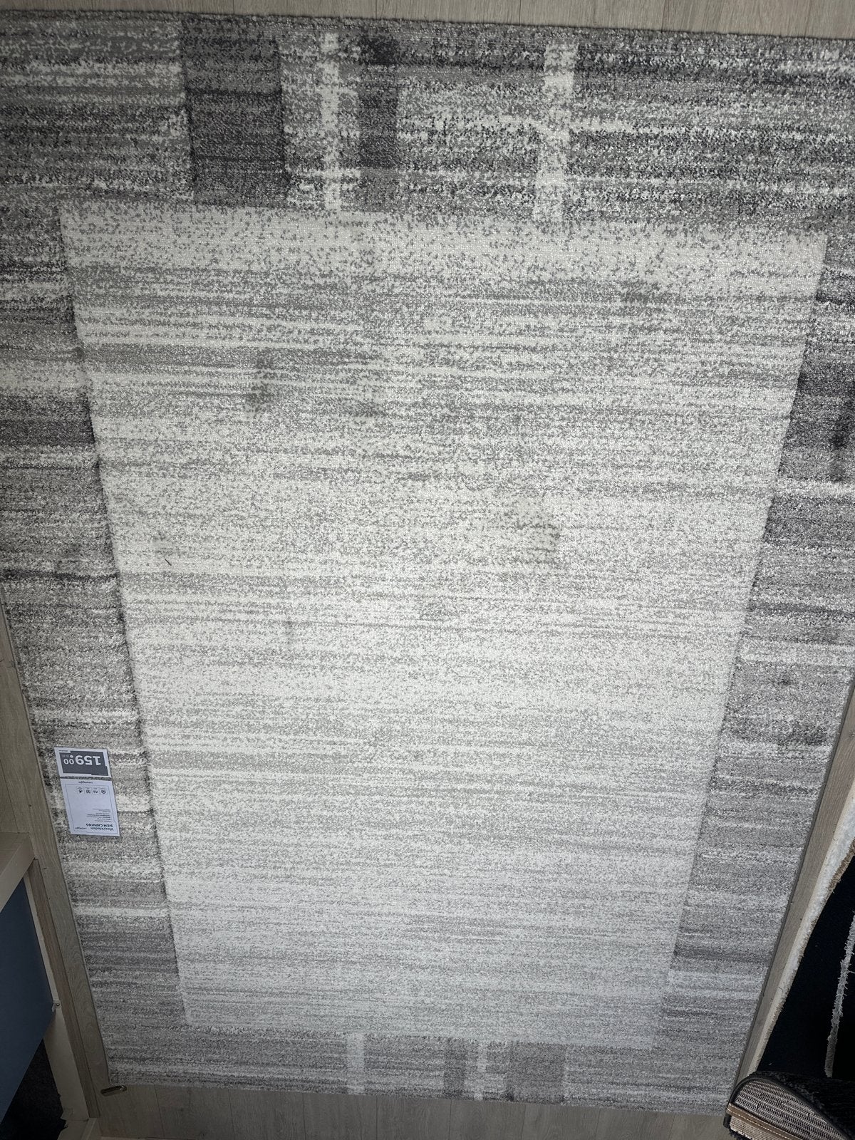 Vloerkleed SIEM CARVING 160x230 cm - Silver Beige, Ophalen, 150 tot 200 cm, Grijs, Rechthoekig