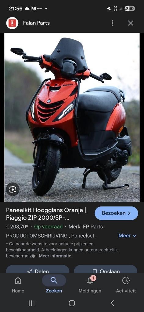 Zoek zip 2000 type 3 alles 650€, Ophalen of Verzenden, Zo goed als nieuw, Benzine, Zip