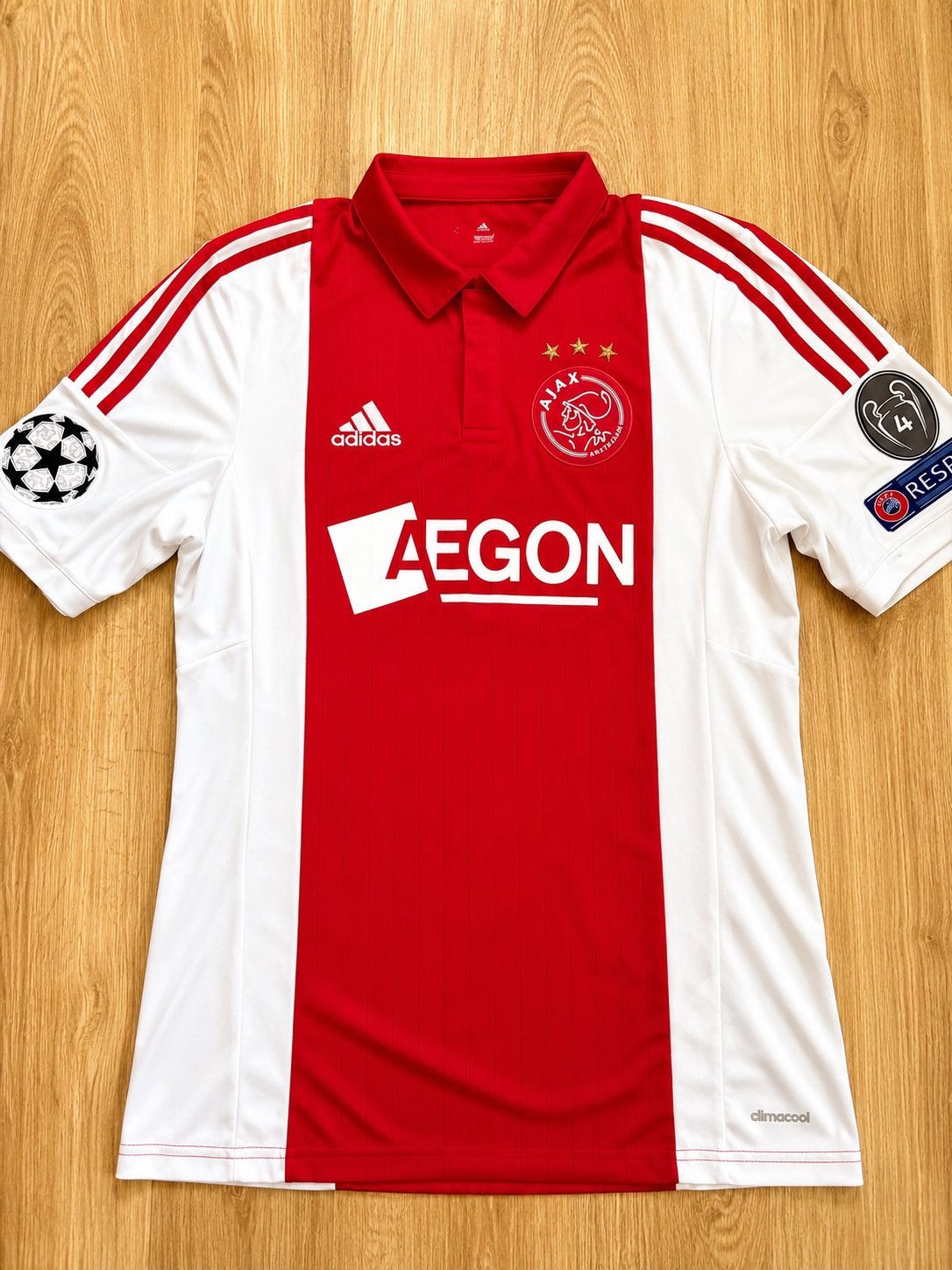 Ajax Champions league shirt, Maat M, Ophalen of Verzenden, Zo goed als nieuw, Shirt
