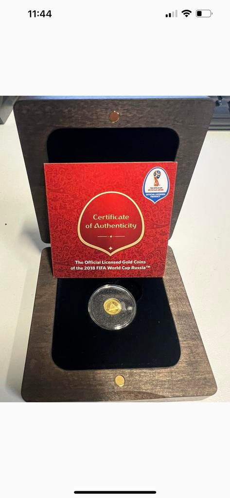 Officiële Gouden Munt FIFA Wereldkampioenschap 2018, Ophalen, Goud, Buitenland