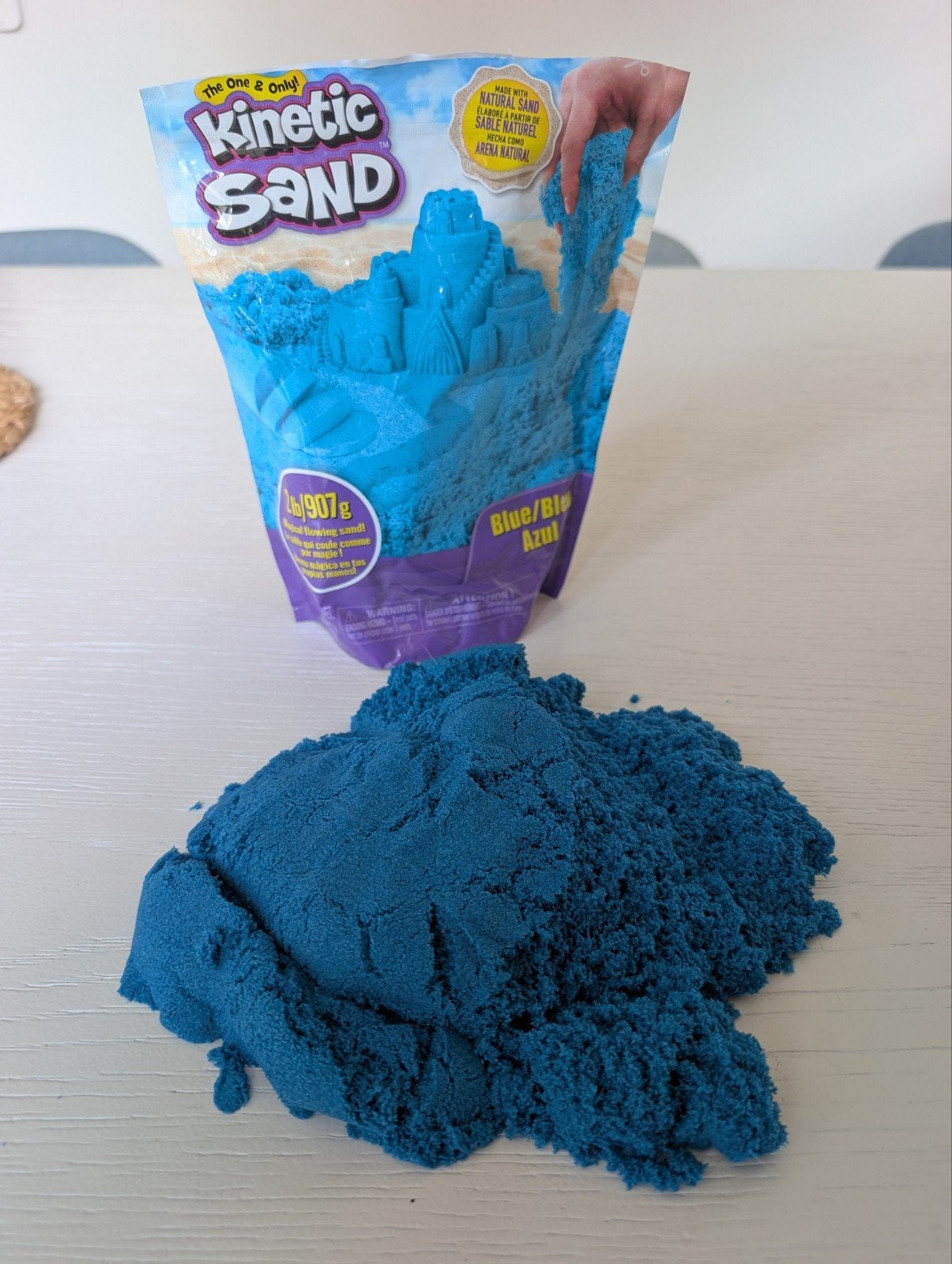 Kinetic Sand Blauw - 907g Natuurlijk Kinetisch Zand, Kinderen en Baby's, Speelgoed | Educatief en Creatief, Ophalen, Nieuw, Bouwen